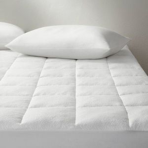 QUEEN Casaluna Memory Foam & Down Alternative Mattress Pad Cover Soft Target NEW